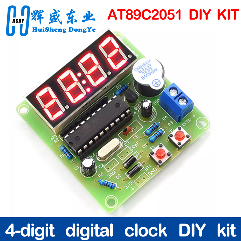 AT89C2051 Digital 4 Bits Elect - Diy Audio Electronics Kit 评论和价格