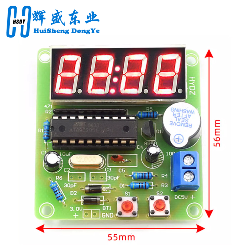 AT89C2051 Digital 4 Bits Elect - Diy Audio Electronics Kit 评论和价格