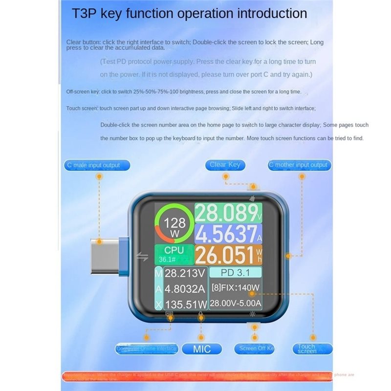 AFOURT-T3P Touch Control USB P - Logic Analyzer Usb 评论和价格