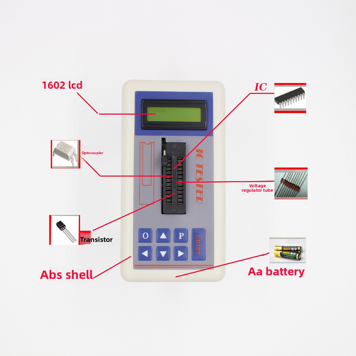 TSH‑06F IC Transistor Tester f - Diy Electronics Shop 评论和价格