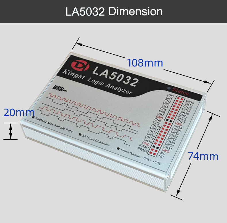 Kingst LA5032 USB Logic Analyz - Logic Analyzer Usb 评论和价格