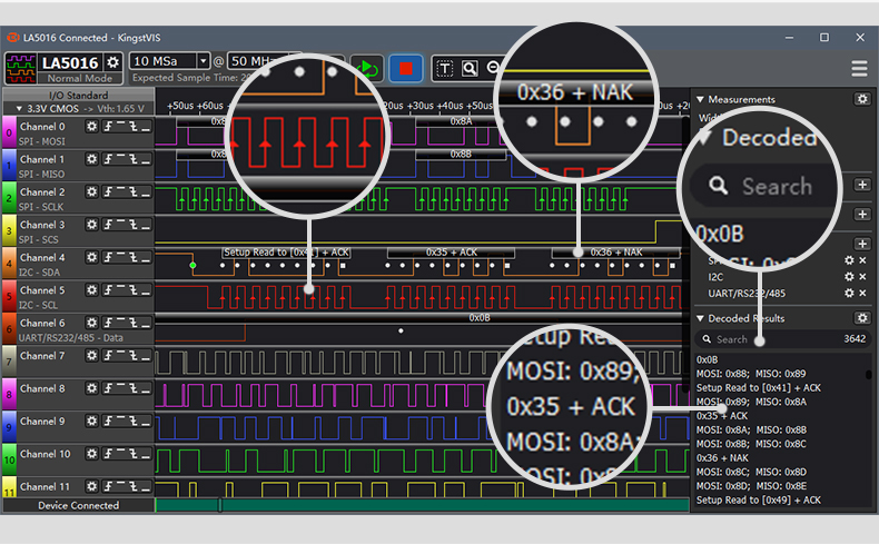 Kingst LA5032 USB Logic Analyz - Logic Analyzer Usb 评论和价格