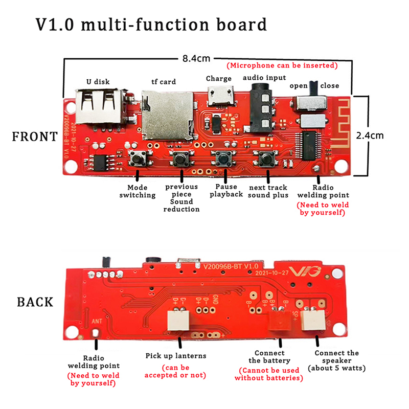 Multifunctional Bluetooth Audi - Diy Audio Electronics Kit 评论和价格