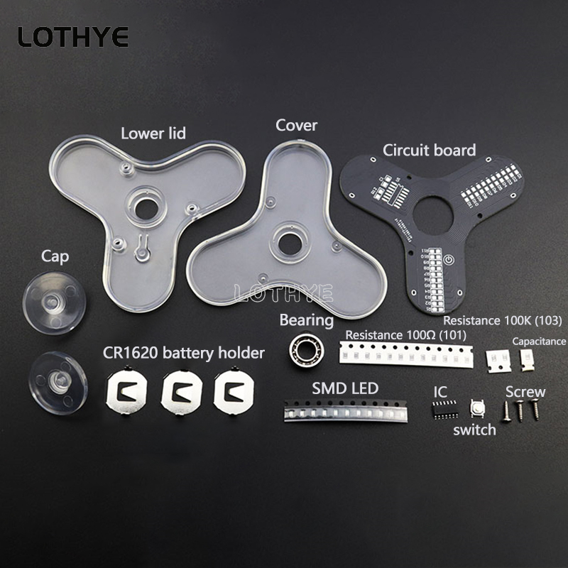 LED Fidget Spinner Manufacture - Diy Electronics Project Kit 评论和价格