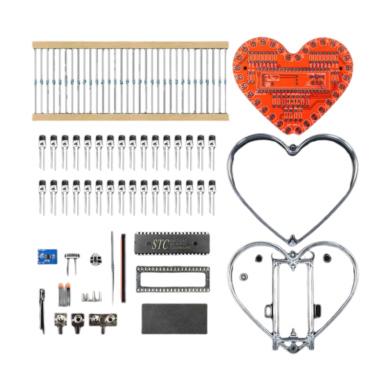 ●Soldering Practice Kit, Heart - Diy Electronics Project Kit 评论和价格