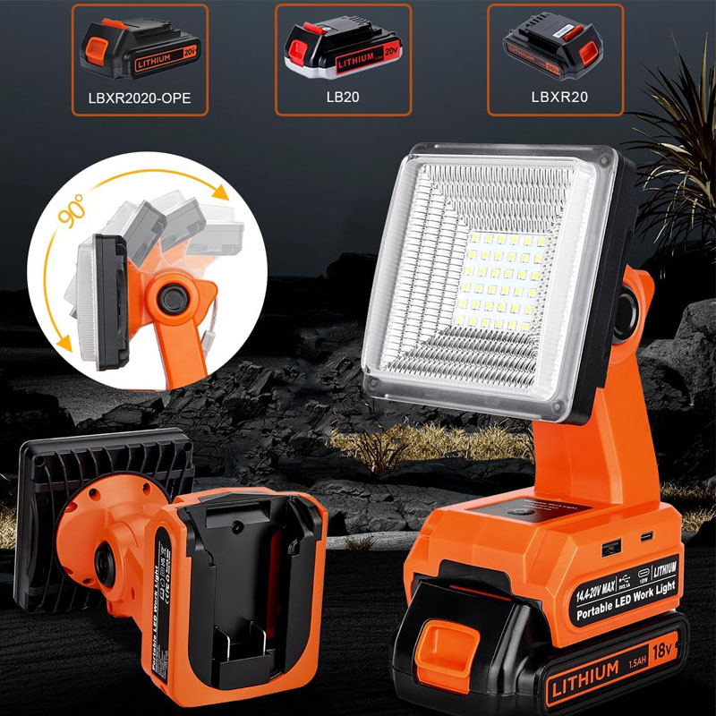 4 Inch Led Work Light Tool Lam - Black+Decker Tool Cordless 评论和价格