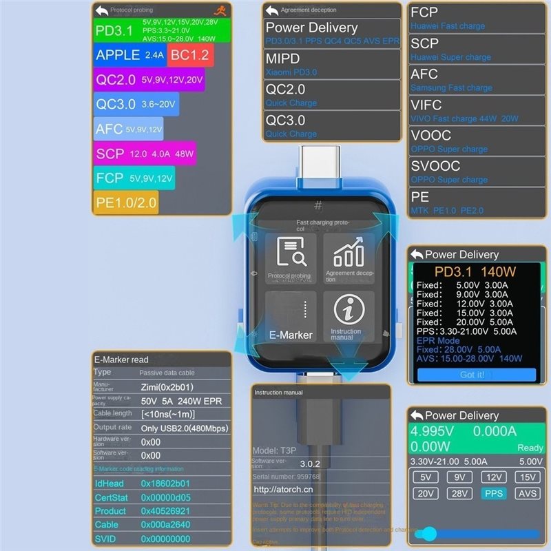 TKOH-T3P Touch Control USB Pow - Logic Analyzer Usb 评论和价格